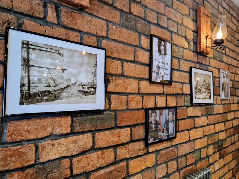 Exposed brick walls are a classic feature of an Italian restaurant