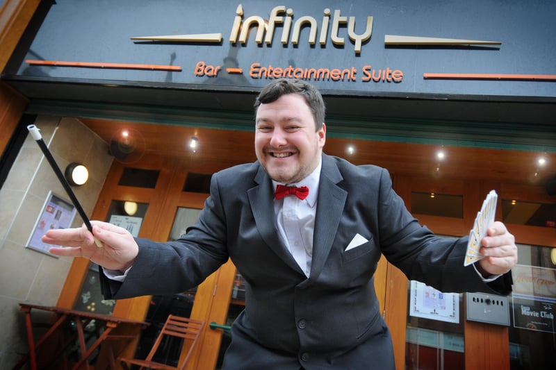 Steven Stubbs was providing the entertainment at Infinity theatre bar in November 2011.