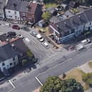 Police believed the Suzuki Swift had been reported stolen and pursued it to this junction on Retford Road, Sheffield, where the driver collided with a VW Golf and fled the scene.