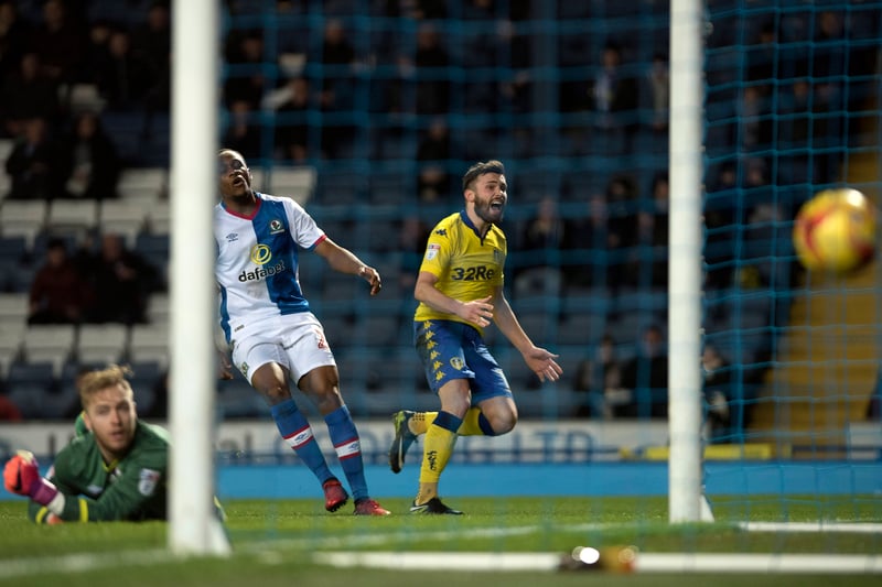A big goal against Blackburn Rovers in February 2017 as Garry Monk's Leeds pushed to claim a Championship play-off spot.