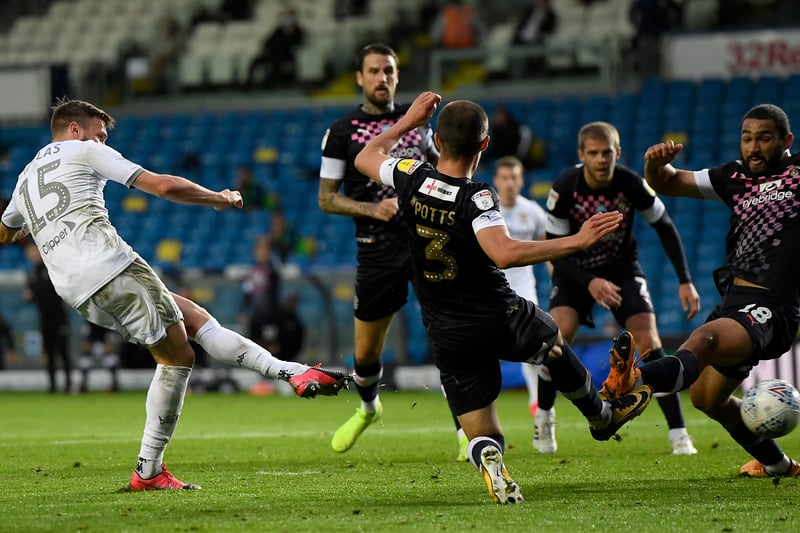 Leeds continued their promotion push behind closed doors during the 2019-20 season due to the pandemic. Dallas scored an important equaliser against Luton Town at Elland Road on June 30.
