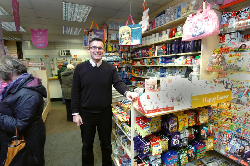 Stuart Oliver, grandson of Bob Oliver who was the original owner of Chester Road Post Office.
The Post Office was about to undergo a full refurbishment in 2013 when this photo was taken.