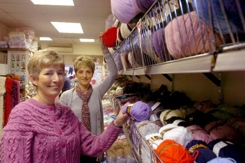 Meet two super loyal  staff members at E.Kemp wool shop, pictured in 2010.
Linda Howe, left, had 24 years service behind her, and Linda Strong had been there for 21 years.