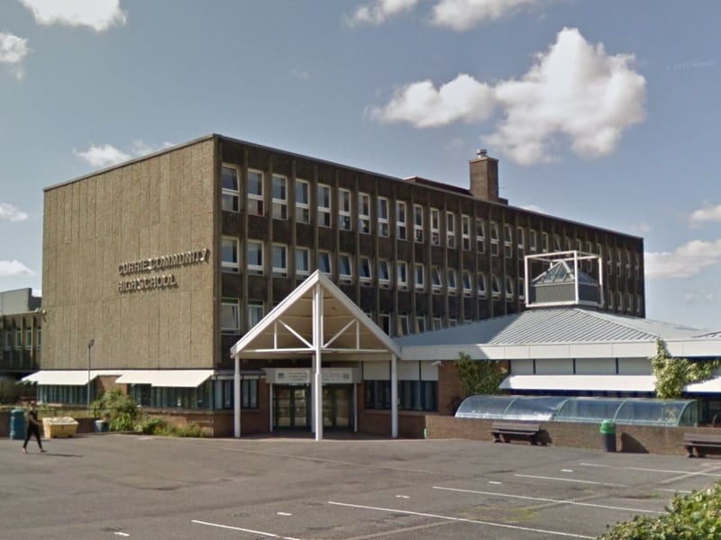 Eighth in Edinburgh and 38th in Scotland - when it comes to exam results - is Currie Community High School. With a school roll of 851, a total of 55 per cent of pupils achieved five Highers - compared to 52 per cent the year before.