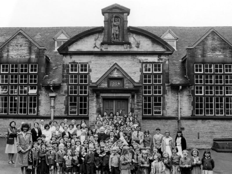 St. Joseph's Catholic School, on Howard Road, Howard Hill, Upperthorpe, in July 1981