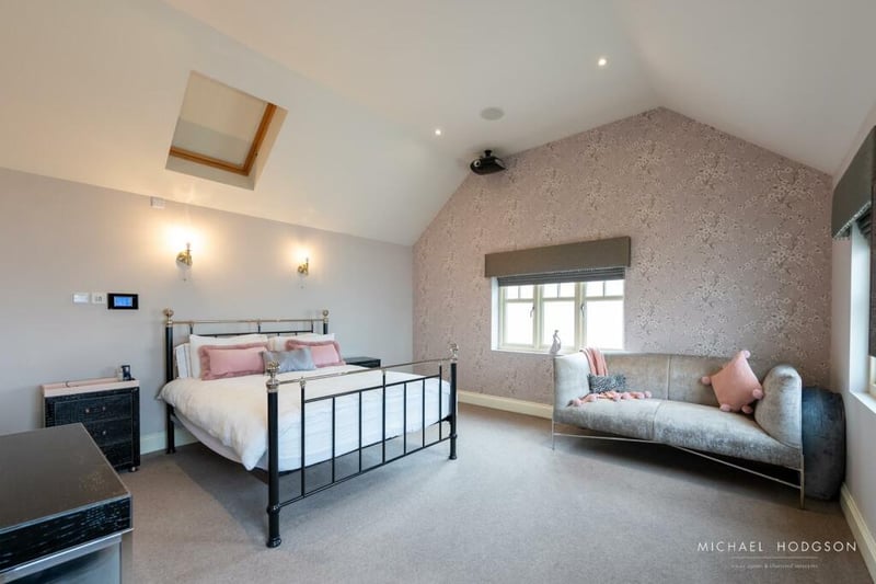 The property has four bedrooms spread out across the upper floor of the family home.