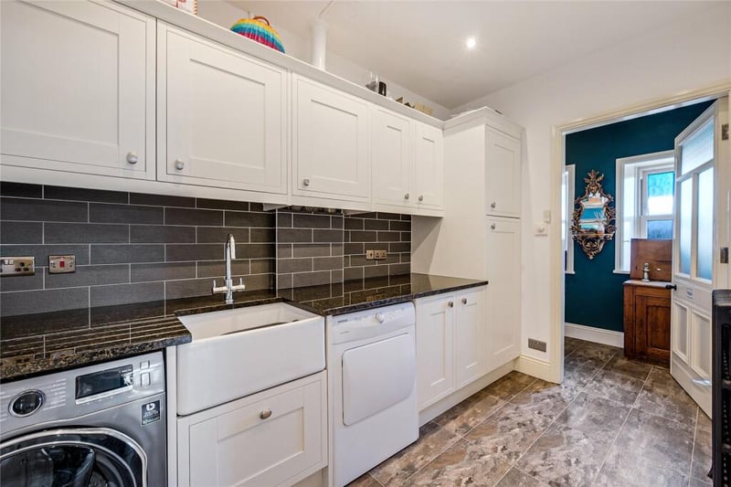 The ground floor also has a handy and spacious utility room.