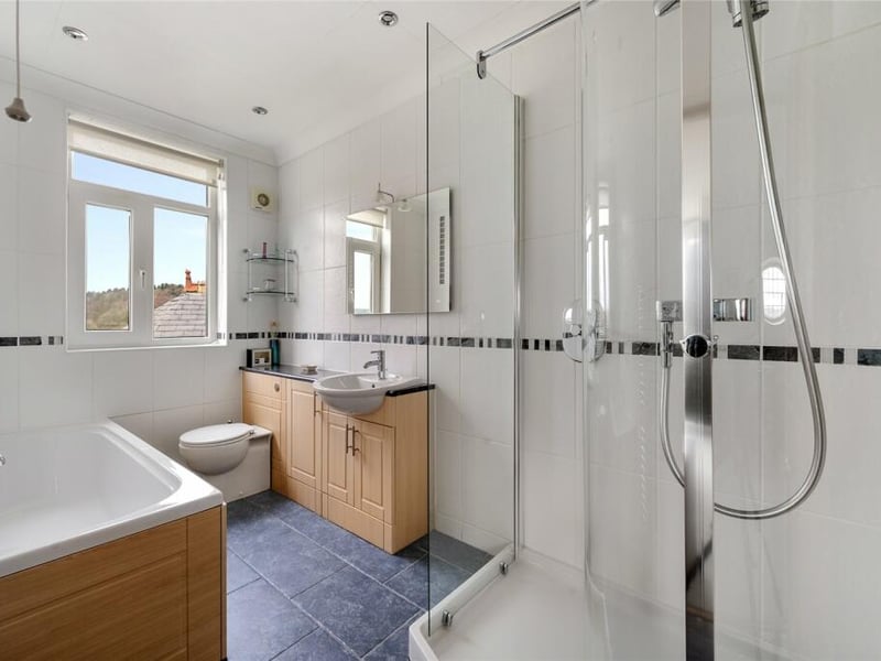 There are a total of six bathrooms and en-suites throughout the property.