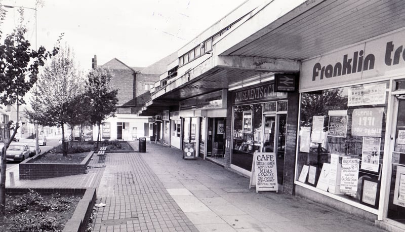 Shops in Stocksbridge, Sheffield, in 1990