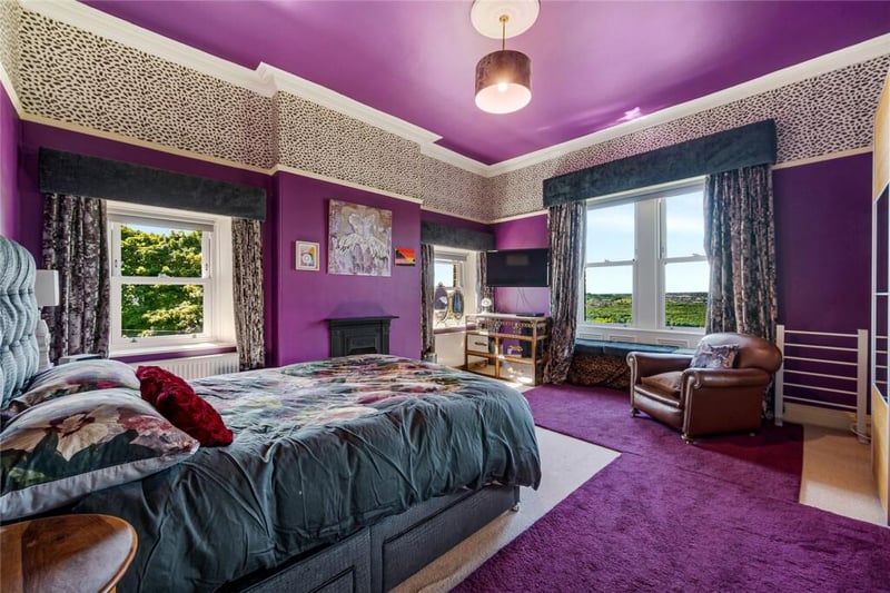 This amazing triple aspect master bedroom is a real show stopper.