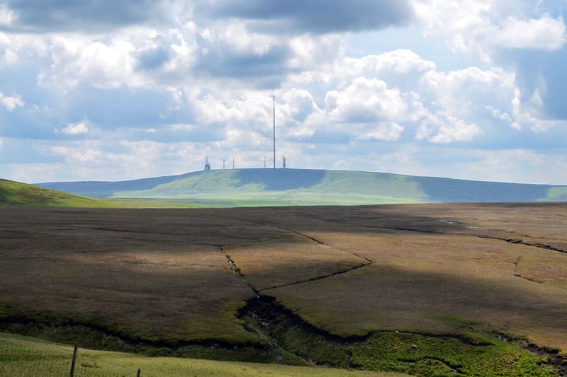 Winter Hill is located on Rivington Moor, Chorley and is 1,496ft high.