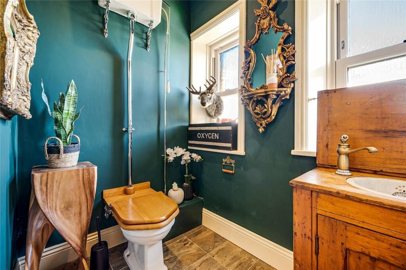 A gorgeous guest WC completes the ground floor.