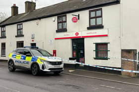 Police sealed off the Post Office on Beighton Road in Hackenthorpe. 