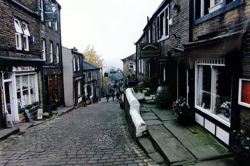 Haworth's Main Street pictured in January 1995