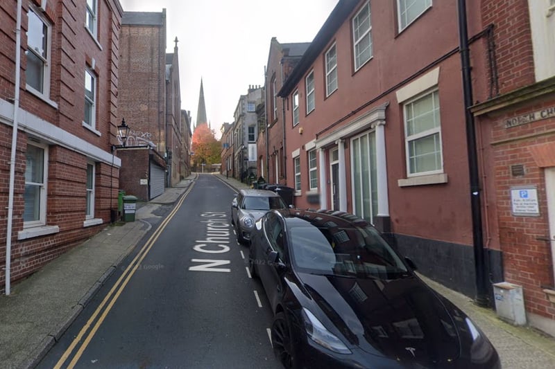 The highest number of reports of antisocial behaviour in Sheffield in February 2024 were made in connection with incidents that took place on or near North Church Street, Sheffield city centre, with 8