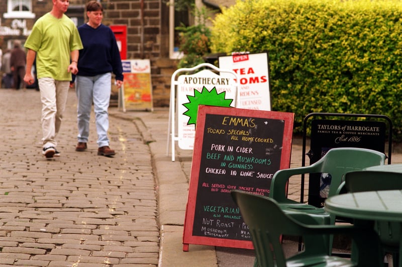 Visitors to Haworth in the 1990s were given a wide choice of tea rooms and coffee houses.
