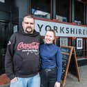 New owners Mark Chambers and Ingrida Kavaliauskaite outside the Yorkshireman pub on Arundel Gate in Sheffield city centre