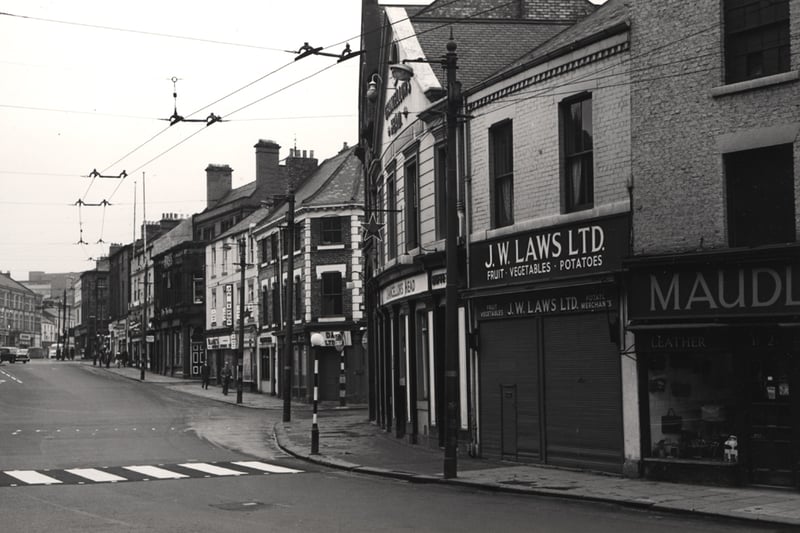 Newgate Street in 1966, looking towards Blackett Street and Percy Street.