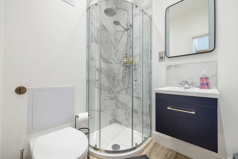 The property's second en-suite shower room, for the second double bedroom.
