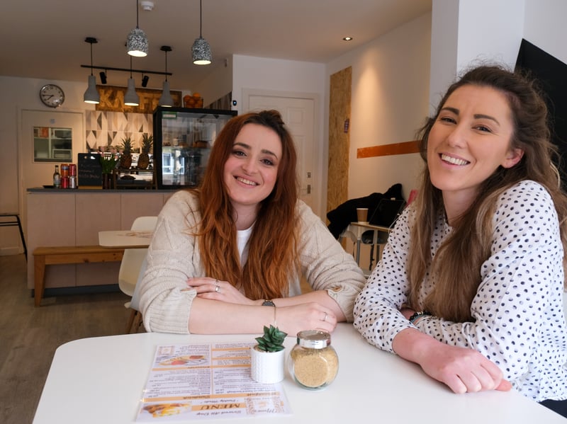 A family are the new faces behind a Sheffield coffee house. Pictured is Gkeralnta Shulla and future sister-in-law Ester Marra