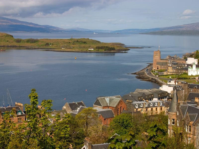 Argyll and Bute residents - including those living in the pretty seaside town of Oban (pictured) - have a Band D bill of £1,479.20.