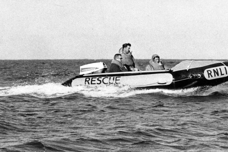 Filey's inshore rescue craft pictured in June 1966.