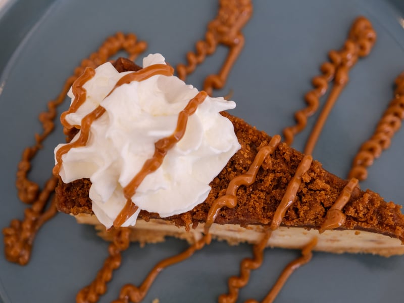 The delicious Biscoff cheesecake