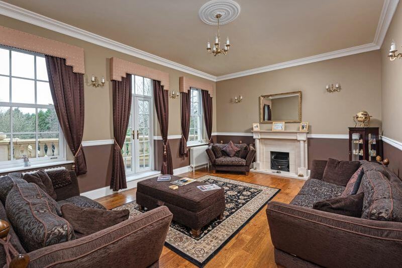 The sitting room is the perfect place to host family and friends.