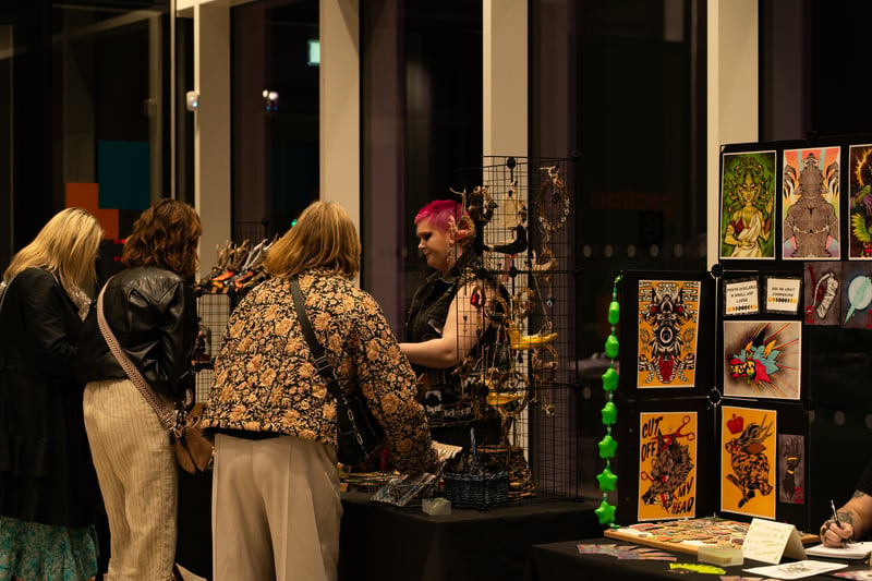 The event celebrated local creatives and featured a night market.