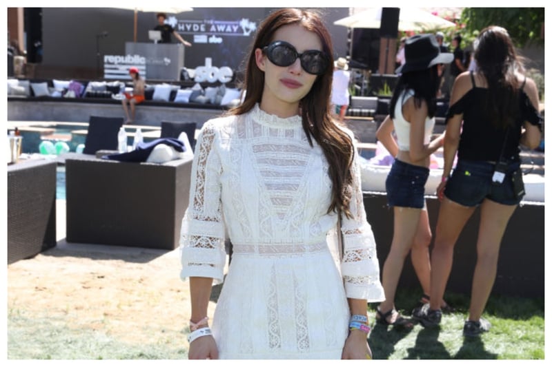 Actress Emma Roberts went for a very girly boho look at Coachella back in 2017 and I adored the white lace mini dress she chose 