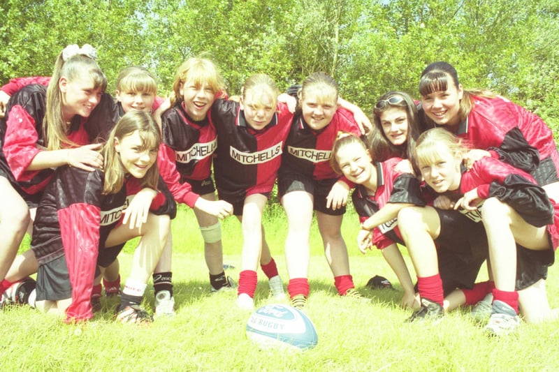 The Hylton Red House girls rugby team which took part in the Tyne and Wear Youth Games in June 2000.