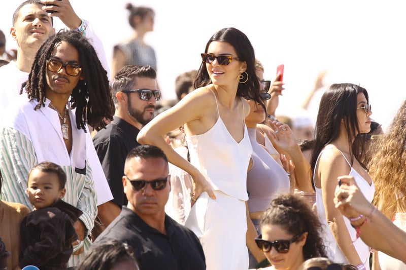 I always think white is the perfect colour for warm weather and both Kendall Jenner and sister Kourtney Kardashian prove my point here. They wore white looks to the Coachella Music and Arts Festival in 2019