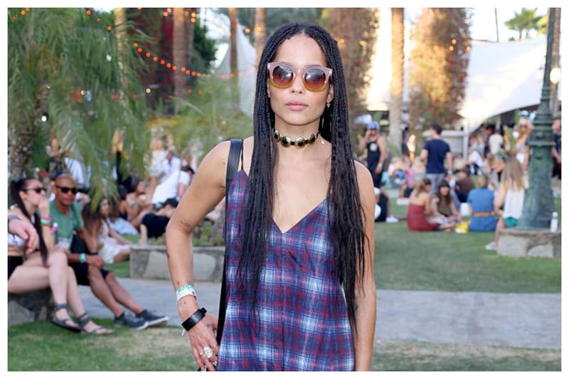 Surely Zoe Kravitz is the one of the most stylish and effortlessly cool stars around? She wore Marc by Marc Jacobs sunglasses and a plaid mini dress to Coachella 2015