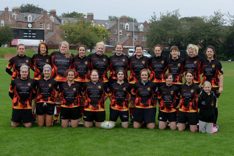 Back to September 2014 for this squad photo of the Sunderland Flames team.