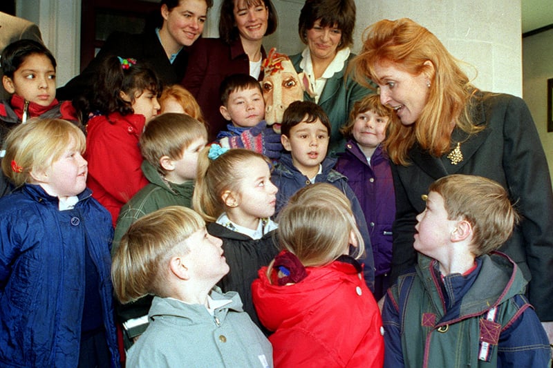 Pupils met The Duchess of York the Queens Hotel in December 1997.