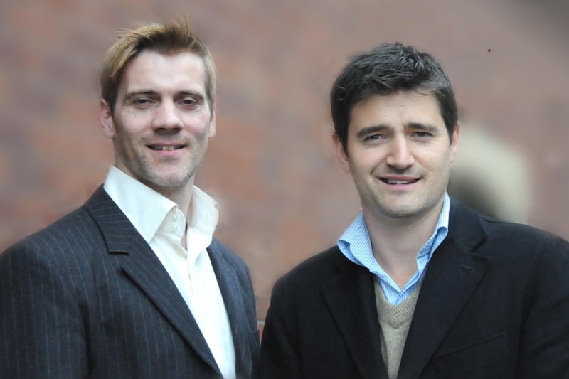 Adam Cooper (left) and Tom Chambers arrived at Sunderland Empire Theatre to rehearse the show White Christmas in 2010.