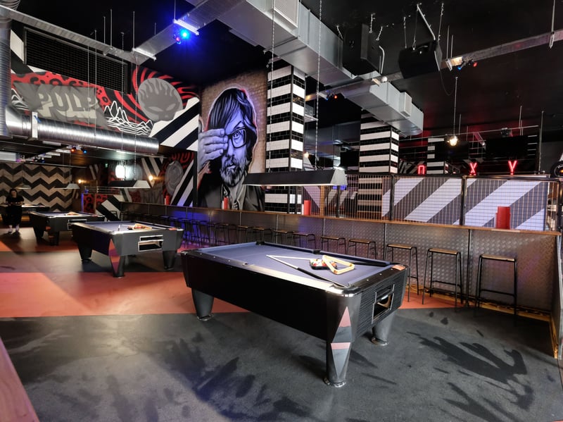 The Roxy Ball Room, on Charter Square in Sheffield city centre, has plenty to keep drinkers occupied, including pool, ping pong, shuffleboard, bowling and karaoke. It was a popular haunt for the Gladiators stars when they were filming in the city last summer.