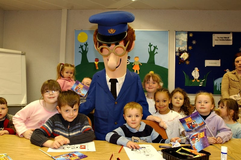 Postman Pat joined youngsters at Sunderland City Library ahead of his show in 2005.