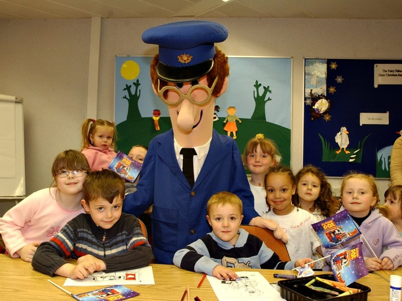 Postman Pat joined youngsters at Sunderland City Library ahead of his show in 2005.