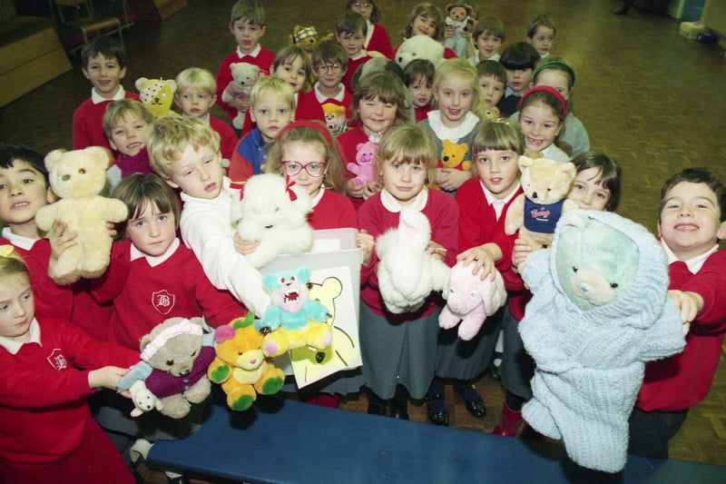 Children In Need Day at Barnes Infants School in November 1993.