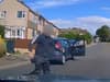 Road rage driver jumps out of car and confronts motorist in dashcam footage