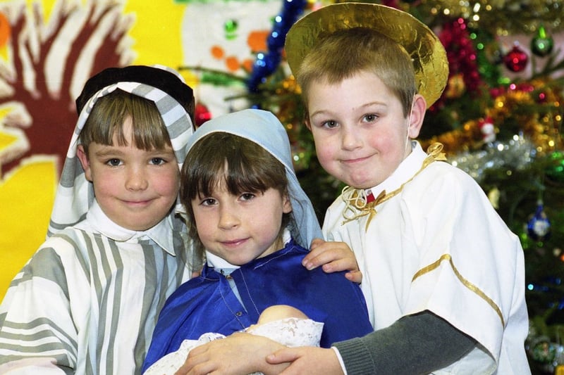 The Camden Square School Nativity looked angelic in December 1999.