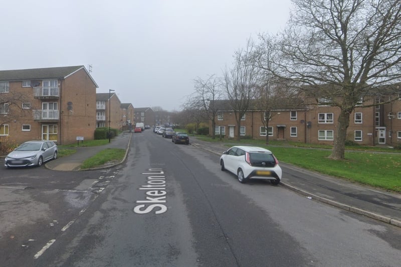 The highest number of reports of criminal damage and arson in Sheffield in January 2024 were made in connection with incidents that took place on or near Skelton Lane, Woodhouse, with 7