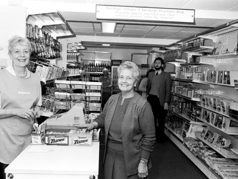 The Royal Infirmary of Edinburgh Volunteers opened a non-profit shop in the hospital in September 1987.
