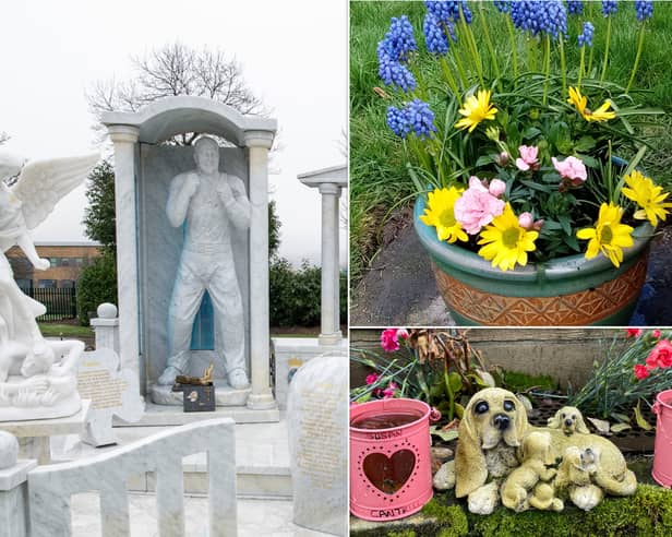 Sheffield council has been accused of having 'double standards' after removing 'unofficial' tributes from a remembrance garden, while leaving a 37-ton memorial at Shiregreen Cemetery. 