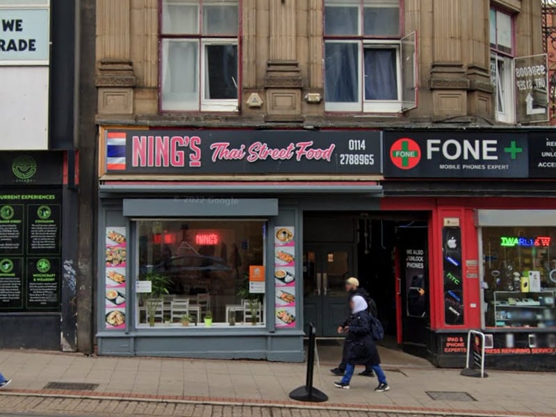 Ning's Thai Street Food, a restaurant, cafe or canteen at 35 High Street, Sheffield city centre, was given a score of two after an inspection on March 5.