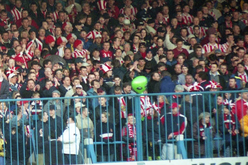 Party wigs, an inflatable alien and jubilant SAFC fans were celebrating Sunderland's return to the Premier League.