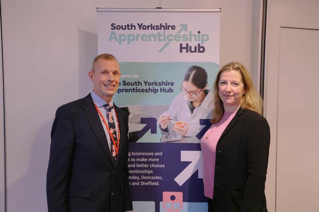 South Yorkshire Apprenticeship Hub’s Keith Richardson and Claire Eley are providing consultations to businesses across South Yorkshire