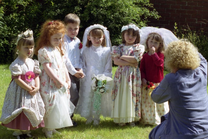 Children from Usworth Colliery Nursery School enjoyed this mock wedding in 1999.
Tell us if you have spotted someone you know.