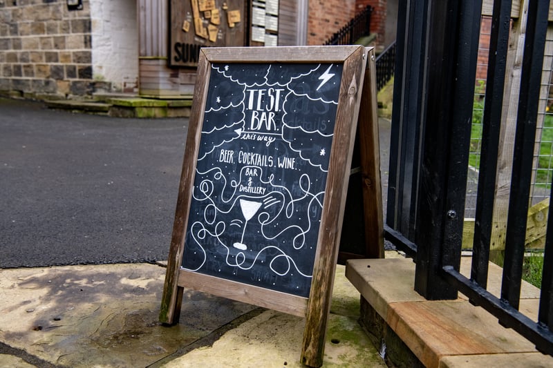 Test bar, in the Sunny Bank Mills complex, is an intimate experimental gin cocktail bar that offers new and exciting experiences for any night out.